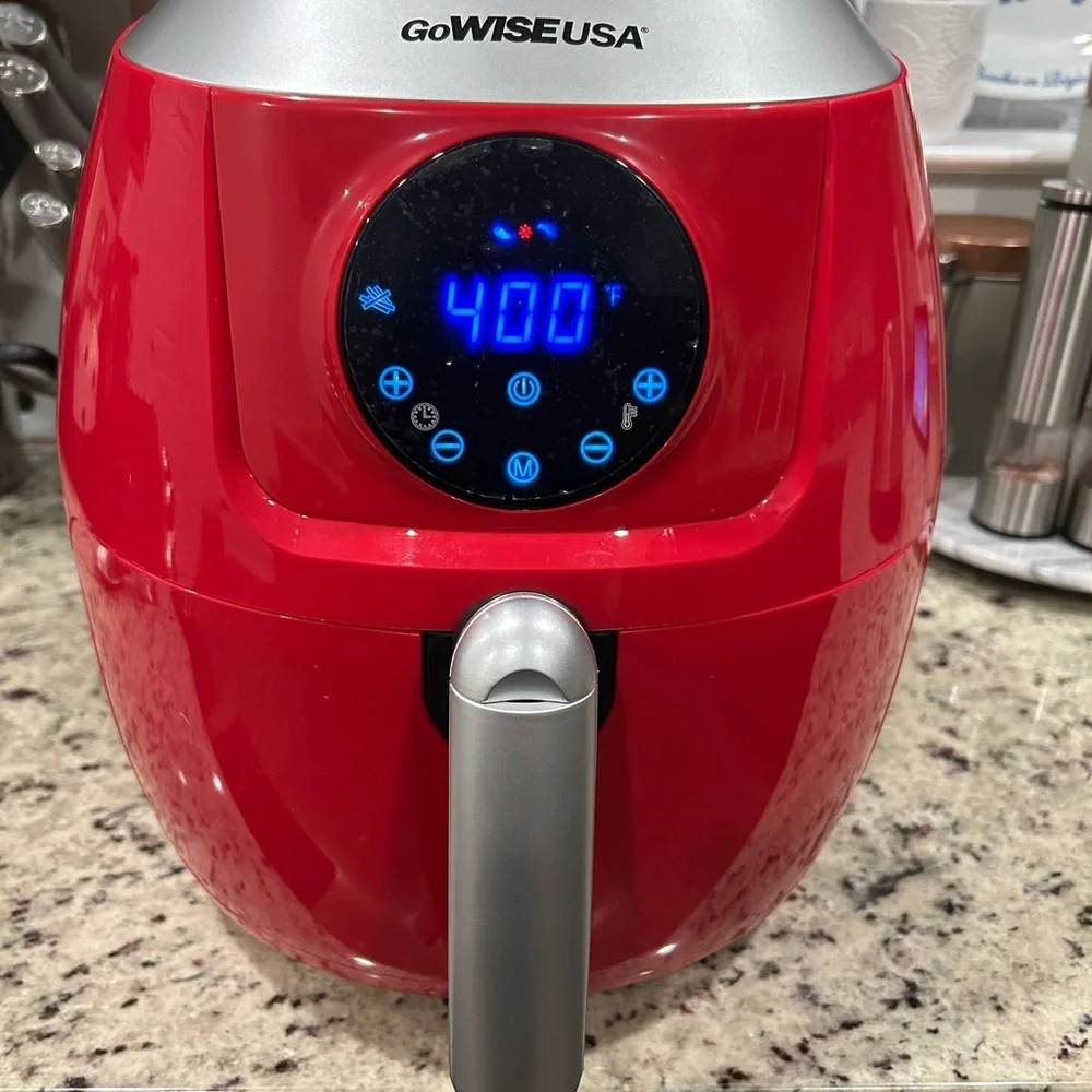 Go Wise Digital Air Fryer 5 Quart Red
